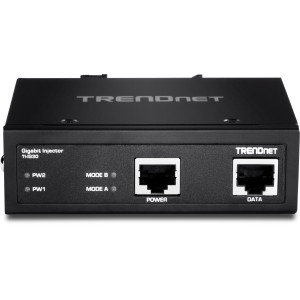 TRENDnet TI-IG30 Industrial Gigabit PoE+ Injector, IP30 rating, DIN-rail or wall mount